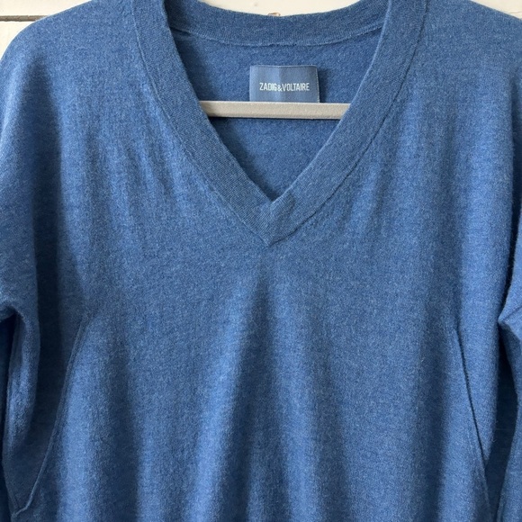 Zadig & Voltaire Brumy CP Cashmere Perforated Logo Sweater - Picture 7 of 13